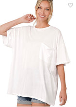 Load image into Gallery viewer, Oversized Pocket Tee - White
