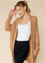 Load image into Gallery viewer, Waffle Knit Cardigan - Toasted Toffee
