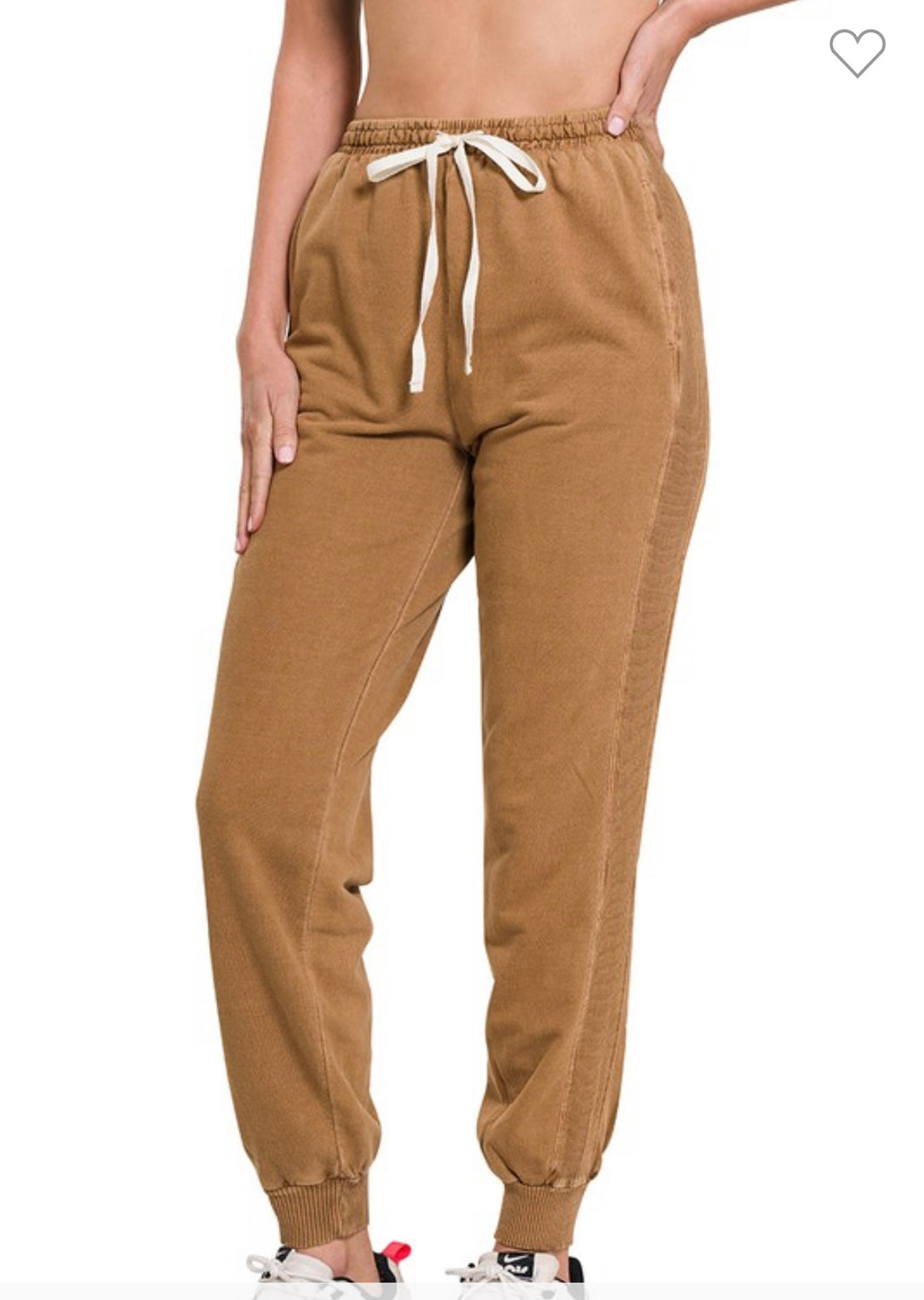 Drawstring Waist Jogger Pants