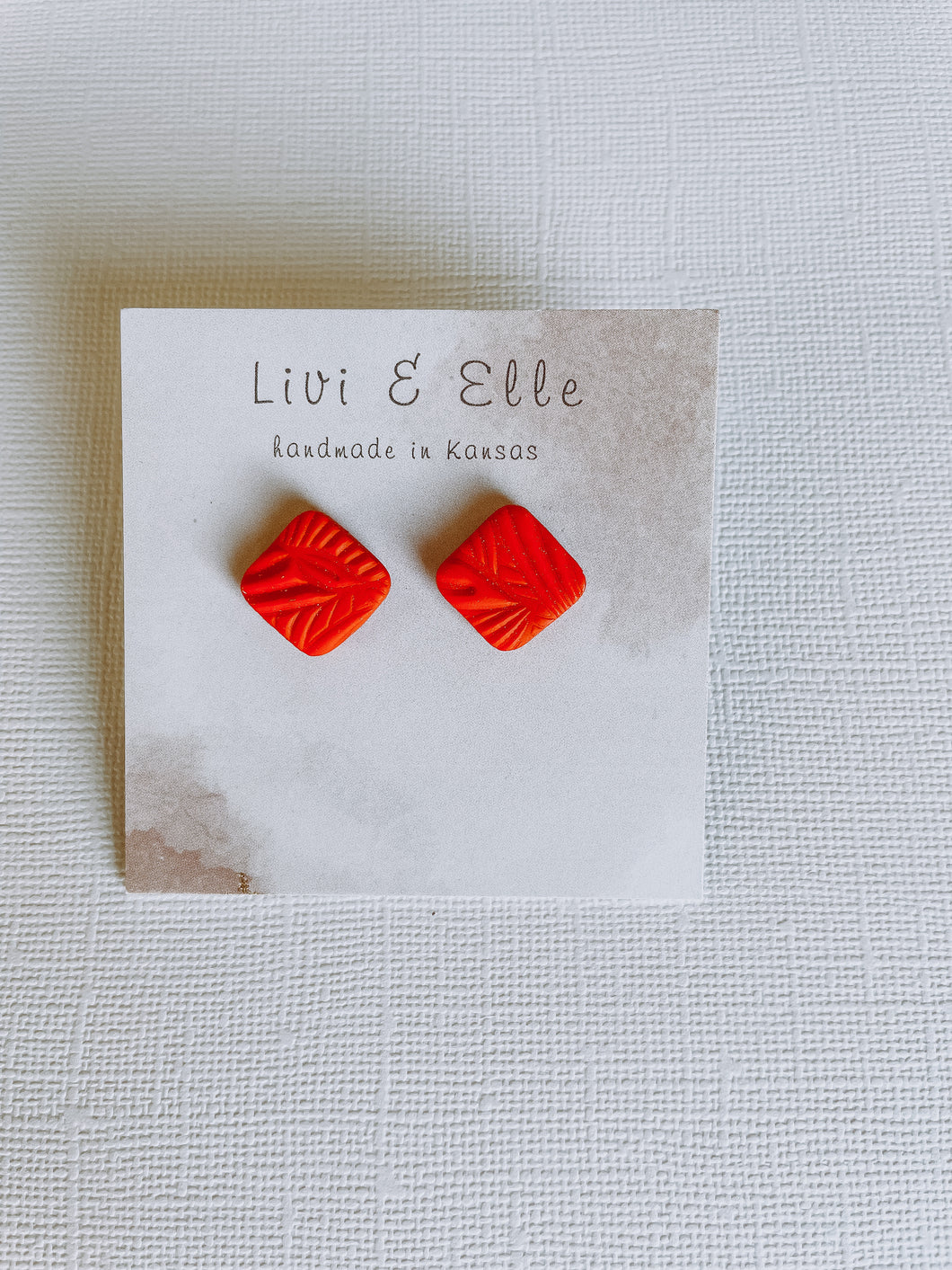 Red Square Studs